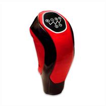 Bola de câmbio kadman resinado ré para frente 5 marchas vermelha-preta Bola de câmbio kadman resinado ré para frente 5 marchas vermelha-preta