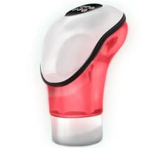 Bola de Câmbio Manopla Naja Universal Cromada LED Vermelho Tuning