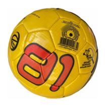 Bola De Campo Euro 81 Federada Futebol Microfibra Costurada Amarela