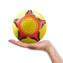 Bola De Couro Pequena Sintético Pequena Amarela De Futebol