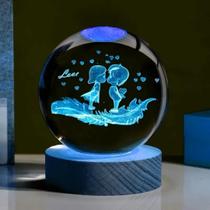 Bola De Cristal Colorida 3D Esculpida Com Luz Para Decoração De Quarto, Sala De Estar, Presente De
