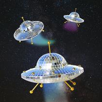 Bola de Espelhos RGZOCT em Formato de UFO/Nave Espacial 20 x 15 cm Feita à Mão