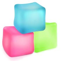 Bola de estresse Squishy Stress Balls VORA Ice Cube, 3 peças (azul, verde, rosa) Bola de estresse Squishy Stress Balls VORA Ice Cube, 3 peças (azul, verde, rosa)