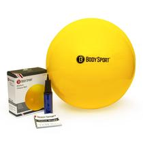 Bola de exercícios Body Sport 65 cm amarela com bomba