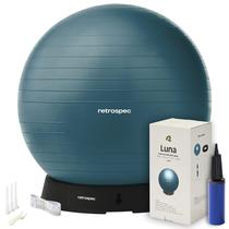 Bola de Exercícios Retrospec Luna Antirruptura com Base e Bomba