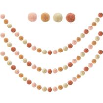 Bola de feltro Garland PPXMEEUDC 36 bolas 3m 4 cores pastel Bola de feltro Garland PPXMEEUDC 36 bolas 3m 4 cores pastel