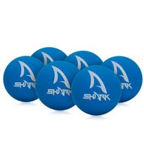 Bola de Frescobol Shark Pack com 06 Bolas Azul