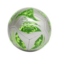 Bola de futebol adidas MLS Club Silver Metallic/Green Tamanho 3