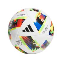 Bola de futebol adidas MLS Training branca/preta/prata metálica