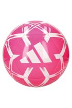 Bola de futebol adidas Starlancer Club unissex tamanho 3 rosa/branca