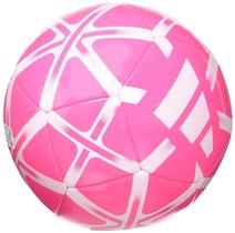 Bola de futebol adidas Starlancer Club unissex tamanho 4 rosa/branca