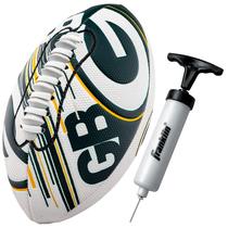 Bola de Futebol Americano Franklin Sports NFL Green Bay Packers - Tamanho 8.5 Infantil