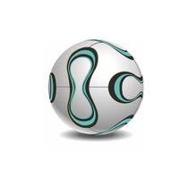 Bola de Futebol Campo E Society Modelo 3 Pvc Branca Estampa Verde/ Preto BL2396 - Zippy Toys