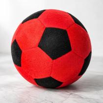 Bola de futebol colorida de pelúcia 20 cm de altura