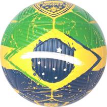 Bola de futebol de campo brasil pvc/pu n.5 vd/am/az - FUTEBOL E MAGIA