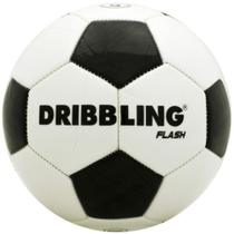Bola de Futebol de Campo Dribbling FLASH PVC BRANCA/PRETA