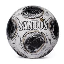 Bola de Futebol de Campo Dualt Santos Retrô Branco/Preto