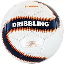 Bola de futebol de campo n.5 Dribbing first pvc branca/az/vm Sportcom