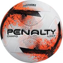 Bola de Futebol de Campo Penalty Lider - Branco/Laranja/Preto