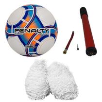 Bola de Futebol de Campo Penalty Player XXIII + Bomba de Ar + Rede de Futebol 1 Fit