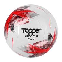 Bola de Futebol de Campo Topper Slick Cup Branco/vermelho