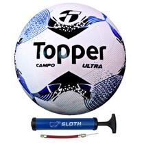 Bola de Futebol de Campo Topper Ultra Dupla Colagem + Bomba