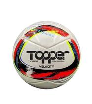 Bola De Futebol De Campo Topper Velocity Samba Pro - Branco/Preto/Vermelho