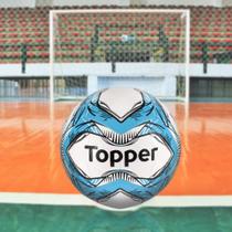 Bola De Futebol de Salão Futsal Slick Adulto Topper Oficial - Azul
