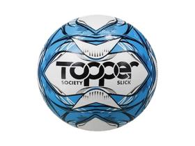 Bola de Futebol de Society Slick Azul - Topper