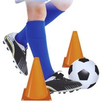 Bola De Futebol Infantil + 04 Cones Treino Funcional Fitness