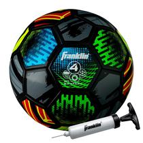 Bola de Futebol Infantil Franklin Sports Mystic - Tamanho 4 - Capa Macia - Com Bomba de Ar