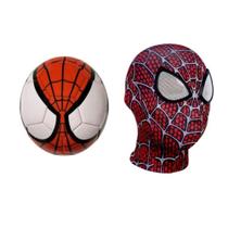 Bola de futebol infantil + Máscara Infantil Homem Aranha - SMACTUDO