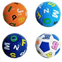 Bola de futebol infantil n2 brilhante alfabeto educativo