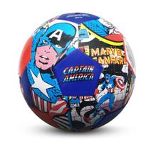 Bola De Futebol Infantil Roppe Marvel Capitão América Pop Azul e Vermelho Tamanho 4