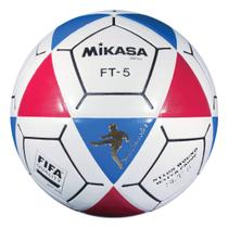 Bola de futebol Mikasa FT5 Goal Master azul/vermelha/branca tamanho 5