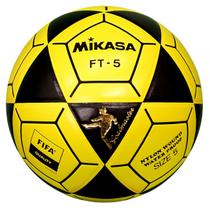 Bola de futebol Mikasa FT5 Goal Master Preta/Amarela Tamanho 5