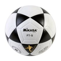 Bola de futebol Mikasa FT5 Goal Master Size 5 preta/branca