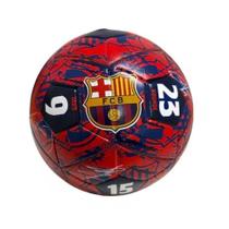 Bola De Futebol Nº5 Barcelona Assinaturas Vermelha - Futebol E Magia