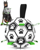 Bola de futebol para cães QDAN Durable Giant Dogs Outdoor Pastoreamento