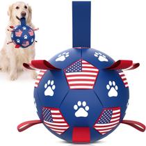 Bola de futebol para cães QDAN durável para cães grandes de 20 cm