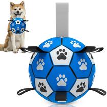 Bola de futebol para cães QDAN durável para cães pequenos e médios de 15 cm