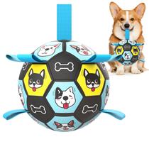 Bola de Futebol para Cães ZestPulse - Brinquedo Resistente para Pastoreio Bola de Futebol para Cães ZestPulse - Brinquedo Resistente para Pastoreio