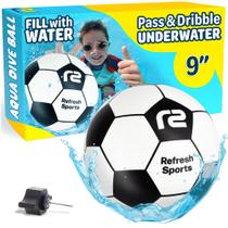 Bola de futebol Pool Toy Aqua Dive para crianças de 8 a 12 anos - 23 cm