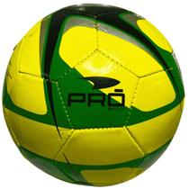 Bola De Futebol Pro Balls Verde com Amarelo - Tamanho 5