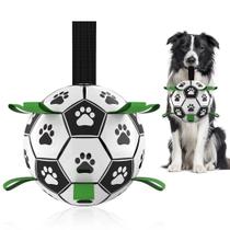 Bola de futebol QDAN de brinquedo para cães com alças para cães pequenos do Tug of War Bola de futebol QDAN de brinquedo para cães com alças para cães pequenos do Tug of War