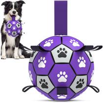 Bola de futebol QDAN de brinquedo para cães com alças para cães pequenos e médios Bola de futebol QDAN de brinquedo para cães com alças para cães pequenos e médios