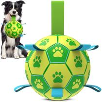 Bola de futebol QDAN de brinquedo para cães de tamanho médio e pequeno, 20 cm