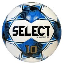 Bola de futebol SELECT Numero 10 branca/azul/preta V25 Tamanho 5