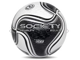 Bola de Futebol Society 8 X Branco e Preto - Penalty Bola de Futebol Society 8 X Branco e Preto - Penalty
