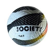 Bola de futebol society / fut7 pu pro laminado 4mm kick off ultra fusion laranja+preto